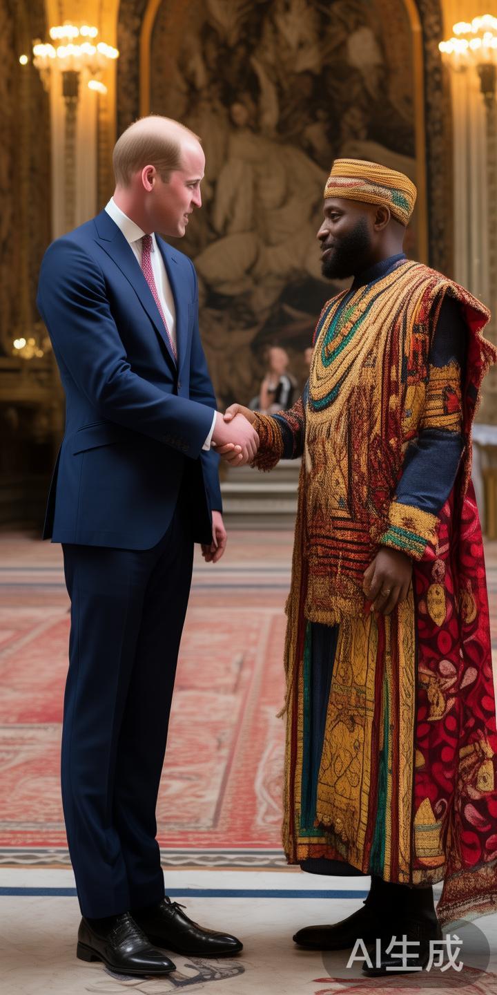 威廉王子作为英国王室的重要成员，以其亲和力与国际事